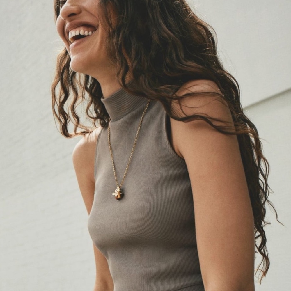 Everlane The Ribbed Mockneck Tank